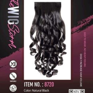 Hair Affair Curly Hair Extension Black - 8720