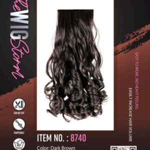 Hair Affair Dark Brown Curly Hair - 8740