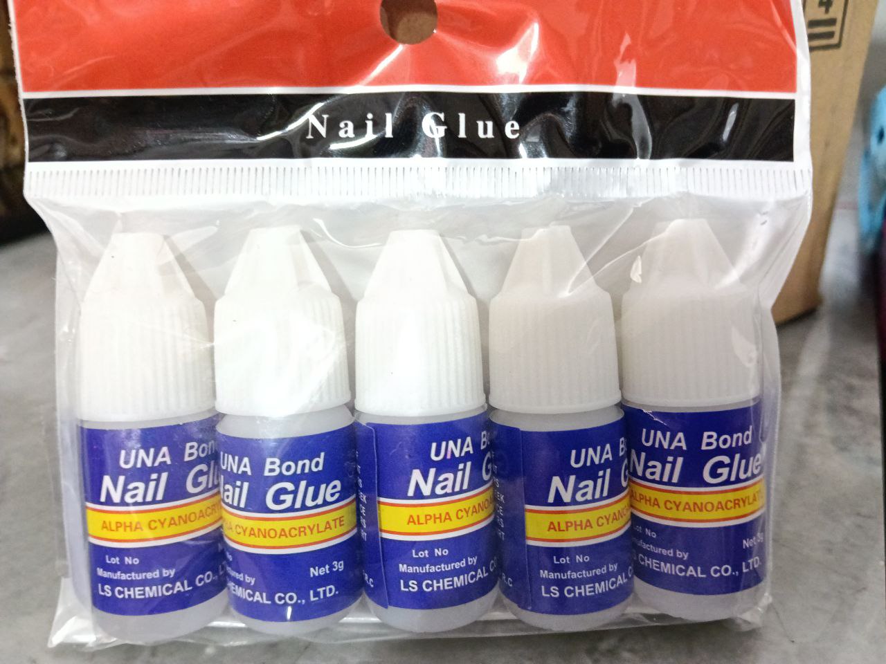 UNA Bond Press on Glue – 3g | 5pc