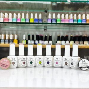 Make More 8pc Gel Polish,Carnival Gel,Painting Gel Combo With FREE Reflective Silver Spider Gel