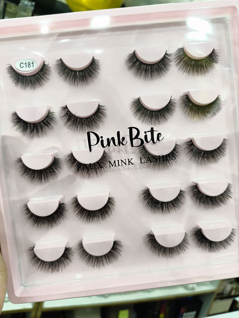 Pink Bite Faux Mink Lash