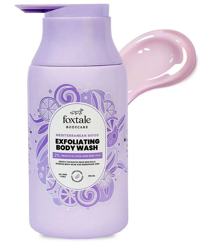 Foxtale Exfoliating Body Wash 2% Salicylic Acid Zinc