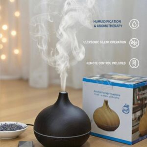 Dark Wood Look Humidfier And Aroma Diffuser