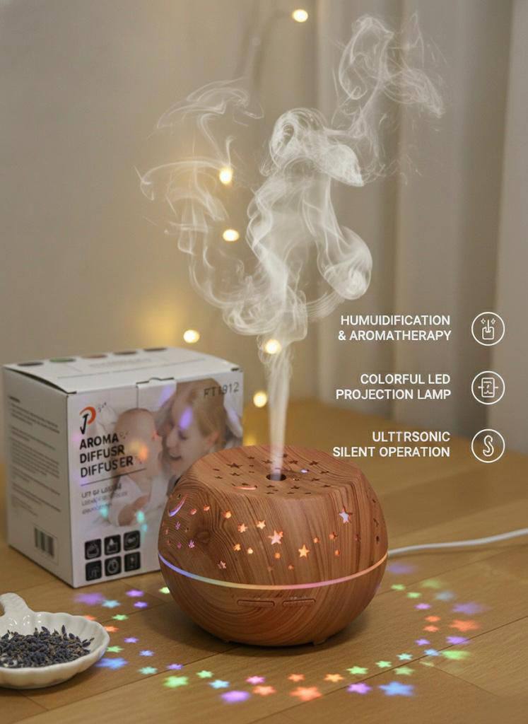 Wood Look Essential Oil Aroma Diffuser