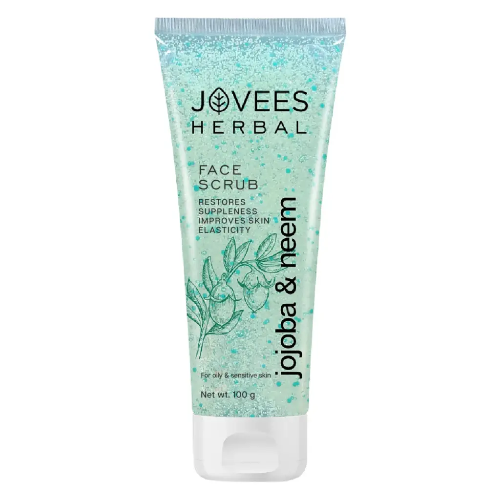 Jovees Jojoba & Neem Face Scrub With Wheatgerm Extract |