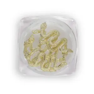 GLAM Metallic Snake Nail Accessory