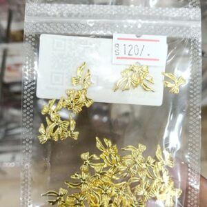 Nailfie Metal Golden Bow Nail Charm