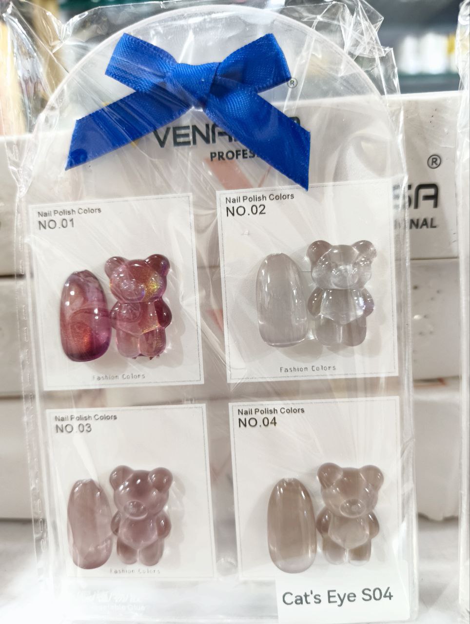 Venalisa Cat Eye Gel Nail Polish Set of 4pc -S04