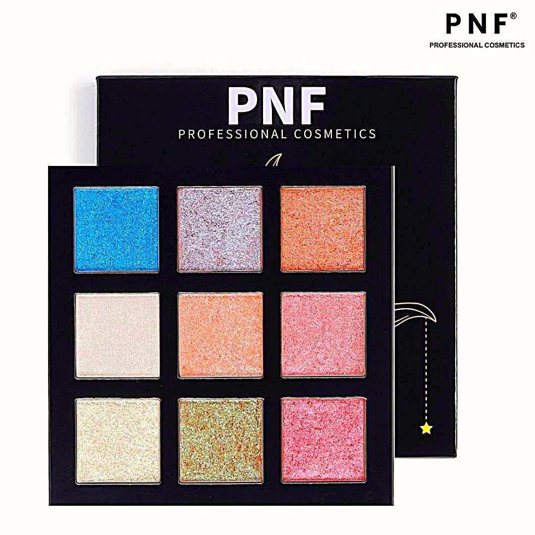 PNF  Holo Graphic Eyeshadow Palette | 9 Colors High-Pigmented