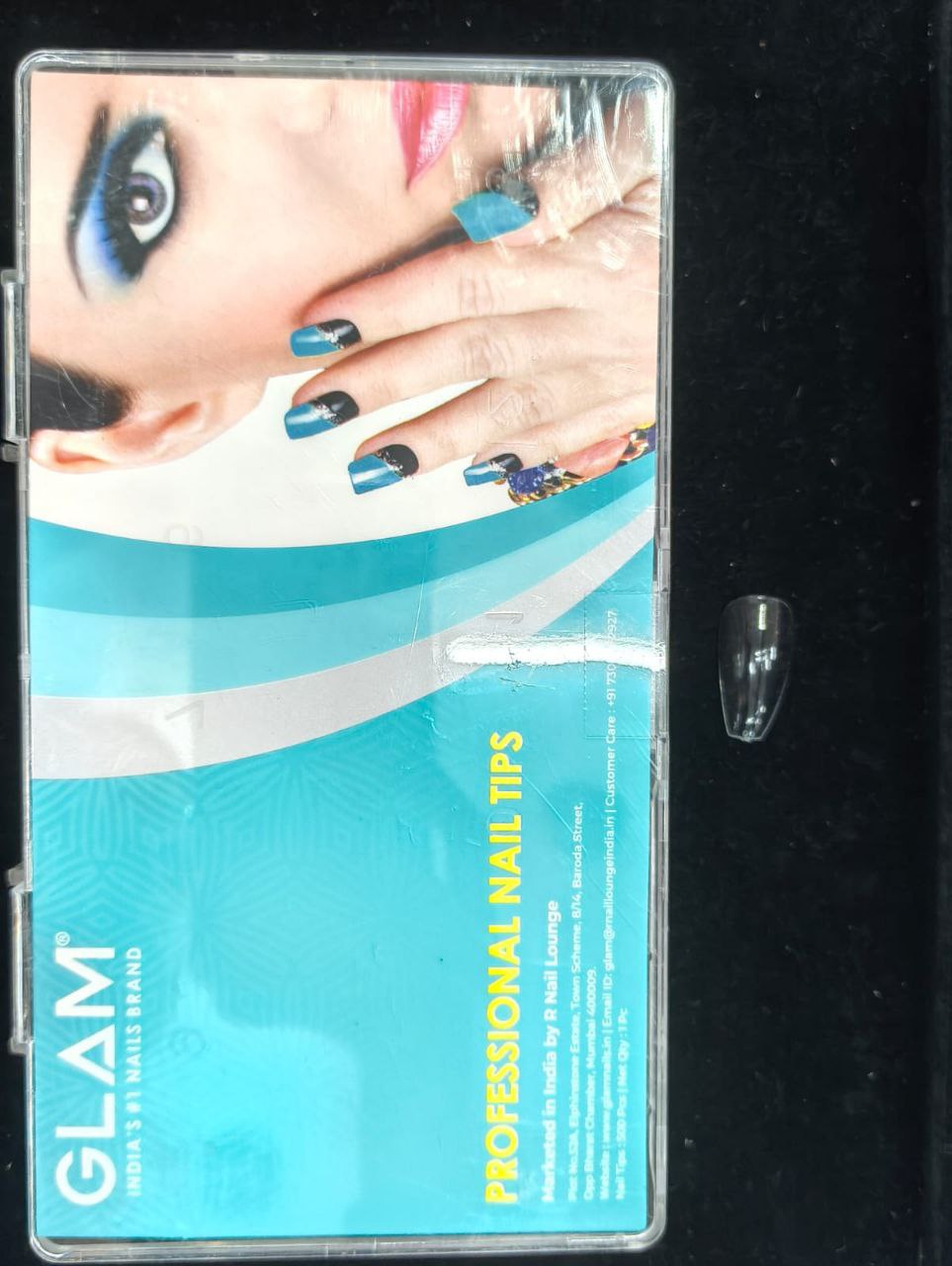 Glam Coffin Tips Clear