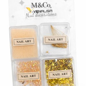 Nail Accessory For Nail Art - Mix | Peach And Golden
