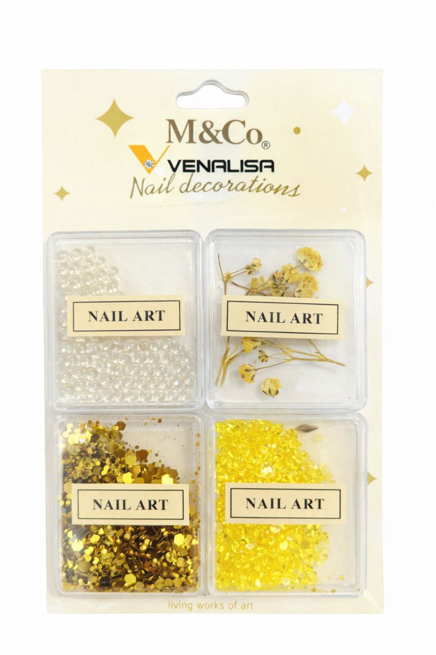 Nail Accessory For Nail Art – Mix | Yellow