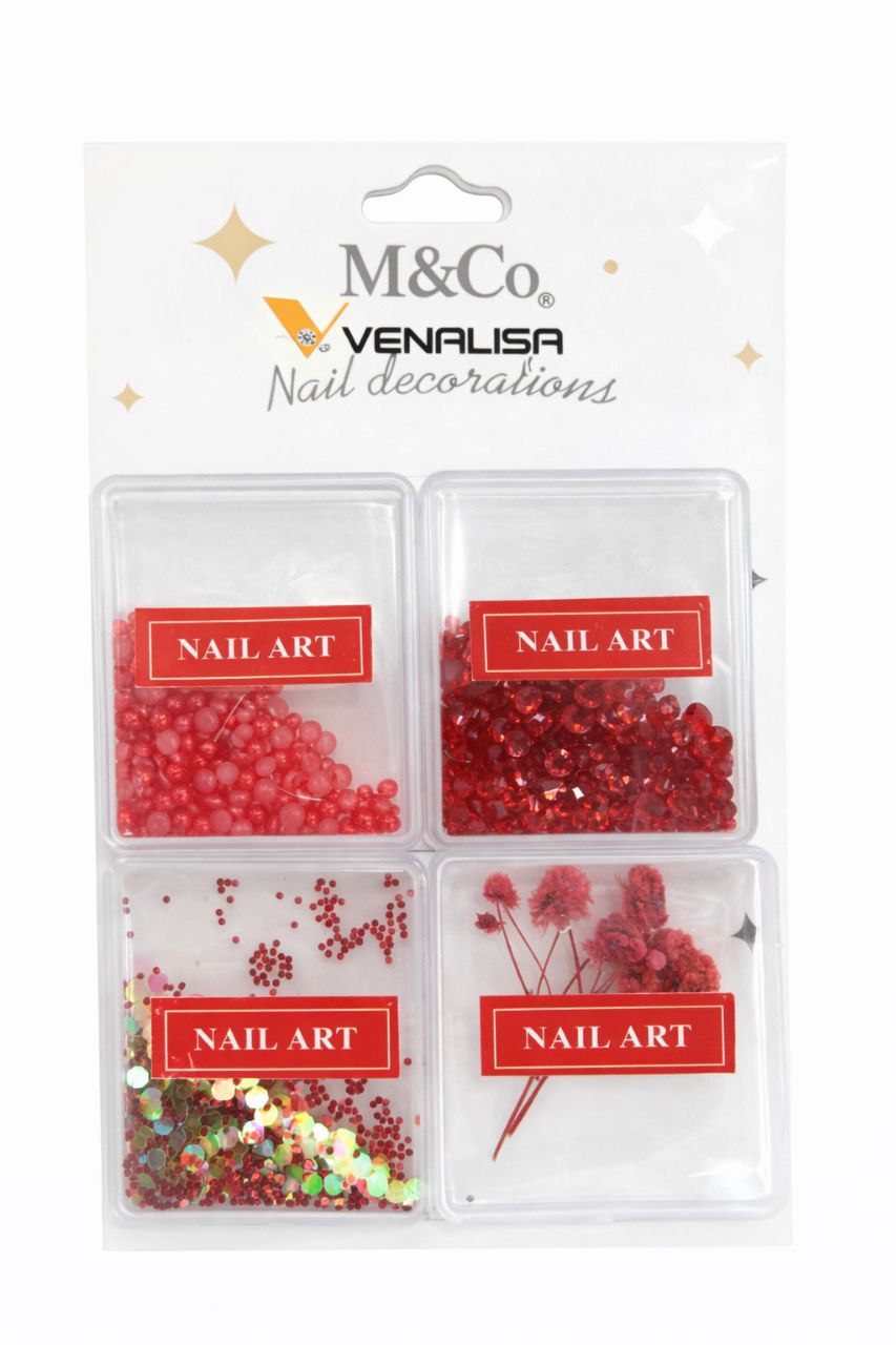 Nail Accessory For Nail Art – Mix | Red