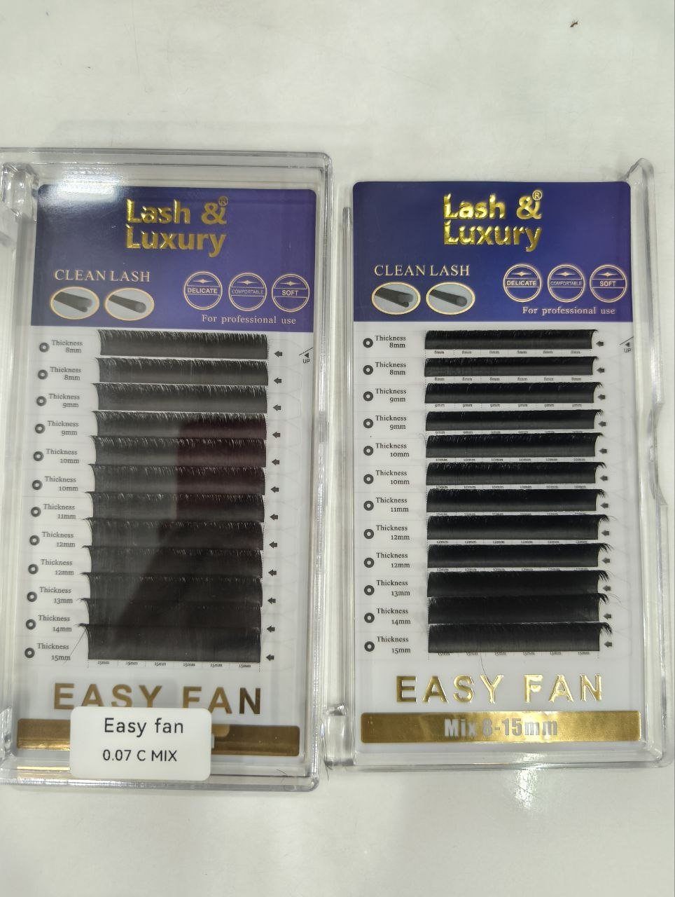 lash and luxury Easy fan 0.07C mix
