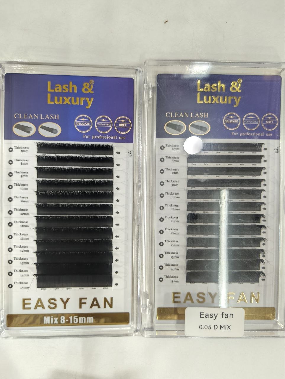 lash and luxury 0.05 D mix lashes