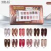 Shills Professional Burnt Tea Mocha Cat Eye 12 pc cat eye gel polish set image
