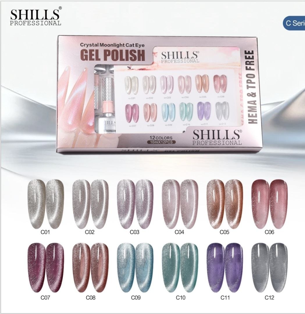 Shills proffessional Crystal moonlight cat eye set 12 pc
