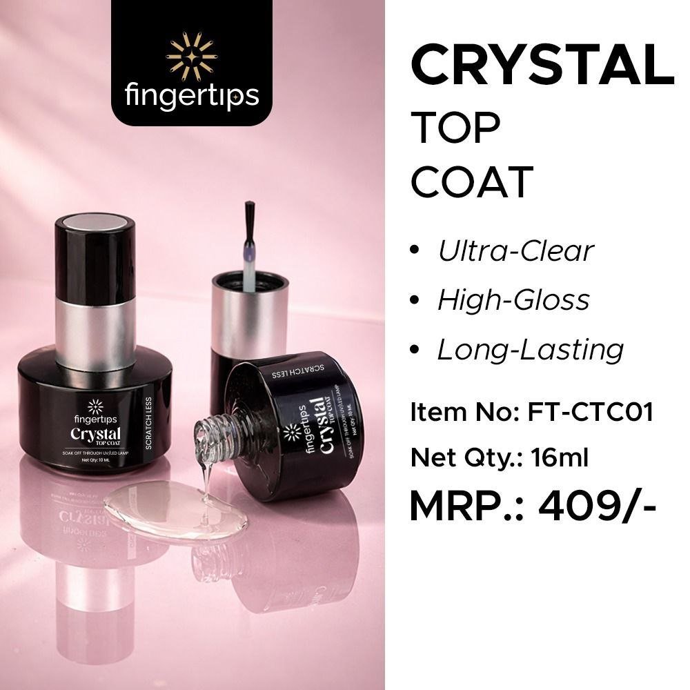 Fingertips crystal top coat 16 ml