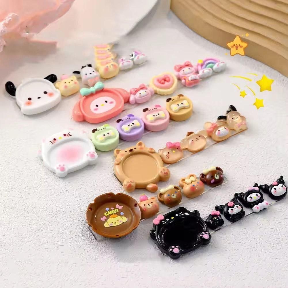 Nailfie Cute Nail brush holder with mixing pallete | Random color