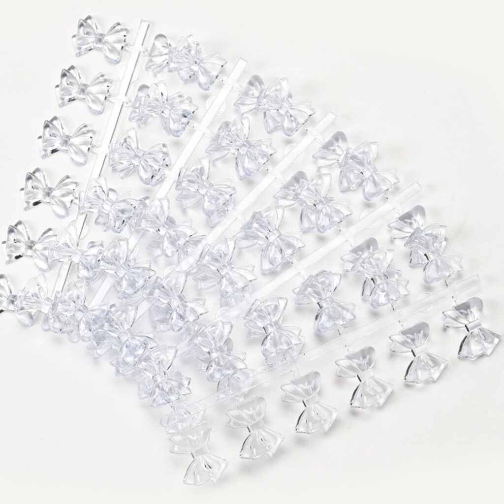Nailfie Transparent bow nail art shade card display 120 pc