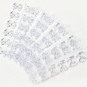 Nailfie Transparent bow nail art shade card display 120 pc
