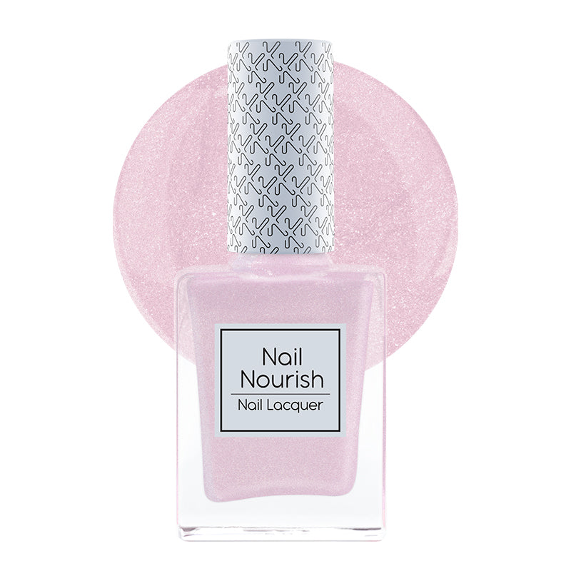 Nail Nourish Glitter Pastel Nail Enamel Polish – Pink Stardust