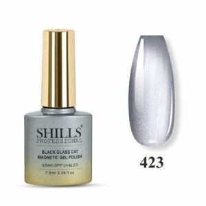 Shillsprofessional Black Glass Cat Magnetic Gel Polish - SPG-423