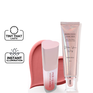 Faces Canada Glow Up Combo | Strobe Cream Rose Gold & Liquid Blush