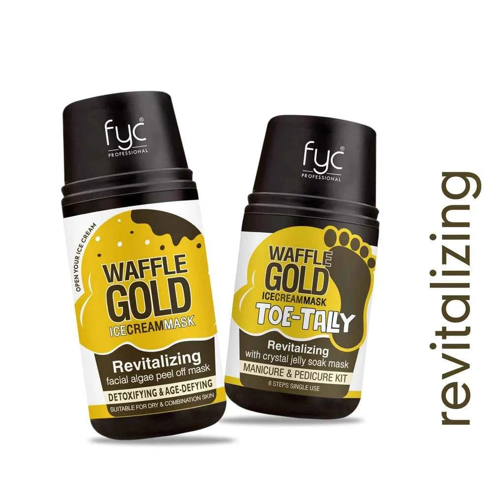 FYC Professional waffle gold facial kit & mani pedi combo