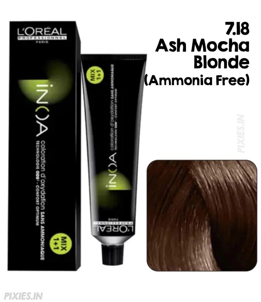L'Oréal Professionnel L'oreal Professionnel Paris Inoa Ammonia-free Permanent Hair Color - 7.18 (Ash Mocha Blonde) 60g