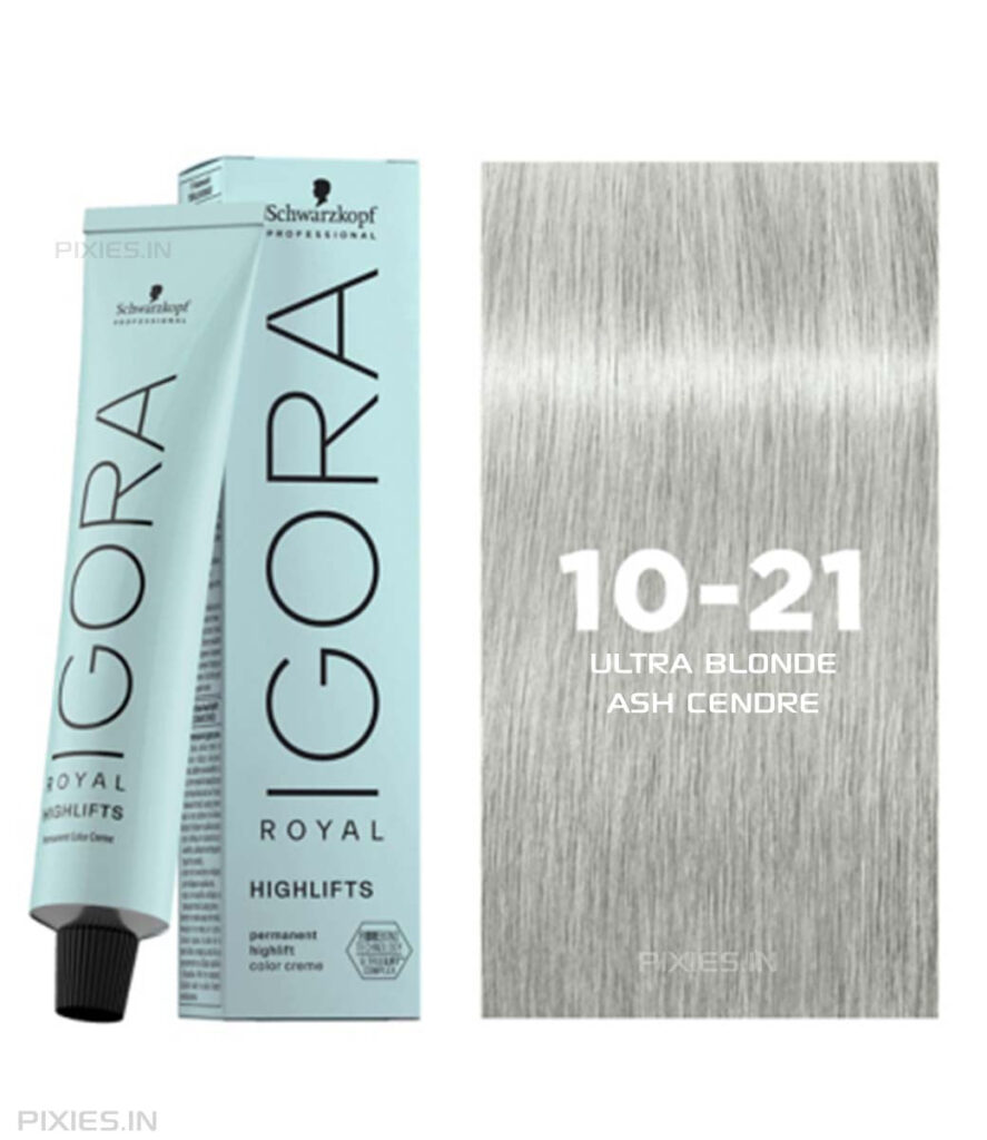 Schwarzkopf Professional Igora Royal Highlifts Permanent Color Creme (10-21 Ultra Blonde Ash Cendré) (60ml)