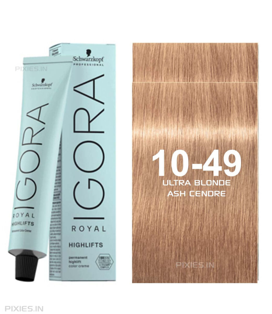 Schwarzkopf Professional Igora Royal Highlifts Permanent Color Creme (10-49 Ultra Blonde Beige Violet) (60ml)