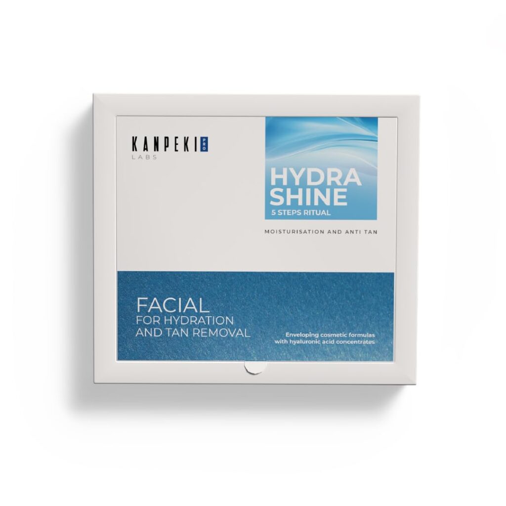 Kanpeki Pro Hydra Shine - 5 Steps Facial Kit for Hydration & Tan Removal (120gm)