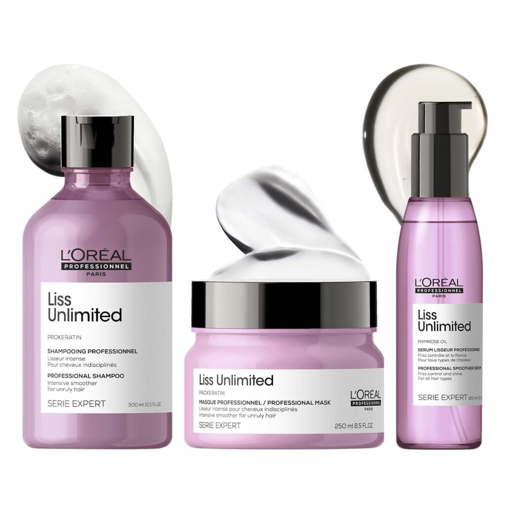L'Oréal Professionnel L'Oreal Professionnel Liss Unlimited Shampoo 300ml, Hair Mask 250gm & Hair Serum 125ml, Serie Expert