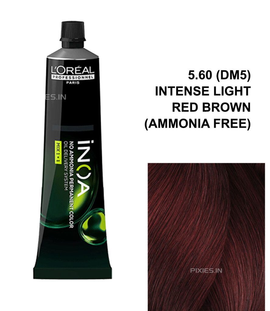 L'Oréal Professionnel L'oreal Professionnel Paris Inoa Ammonia-free Permanent Hair Color - 5.60 (Dm5 Intensive Light Red Brown) - 60Gm