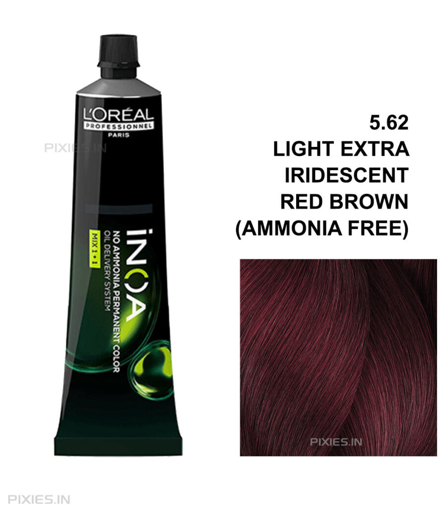 L'Oréal Professionnel L'oreal Professionnel Paris Inoa Ammonia-free Permanent Hair Color - 5.62 (Light Extra Iridescent Red Brown) 60g