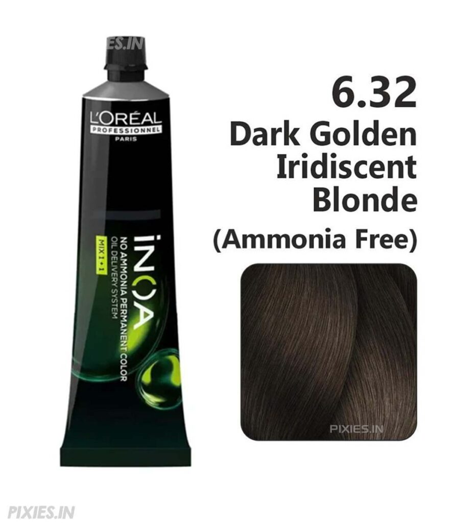 L'Oréal Professionnel L'oreal Professionnel Paris Inoa Ammonia-free Permanent Hair Color - 6.32 (Dark Golden Iridiscent Blonde) (60gm)