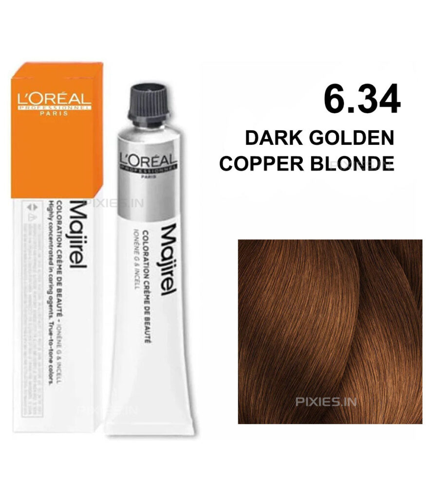 L'Oréal Professionnel L'oreal Professionnel Paris Majirel Hair Color - 6.34 (Dark Golden Copper Blonde) (60ml)