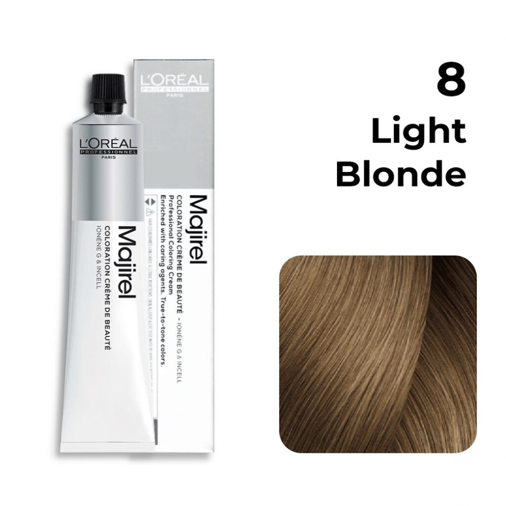L'Oréal Professionnel L'oreal Professionnel Paris Majirel Hair Color - 8 (Light Blonde) (60ml)
