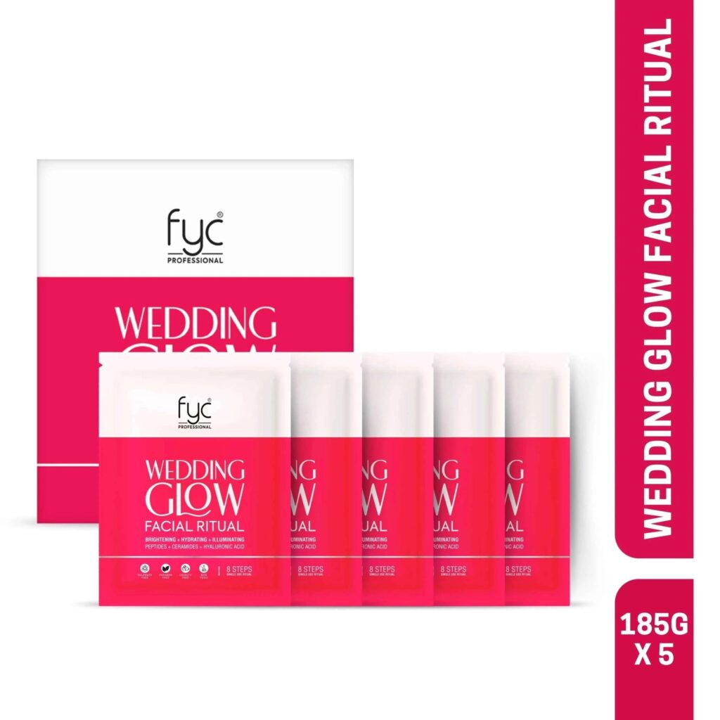 FYC Professional Wedding Glow Facial Ritual – 8 Step Facial Kit (185g x 5)