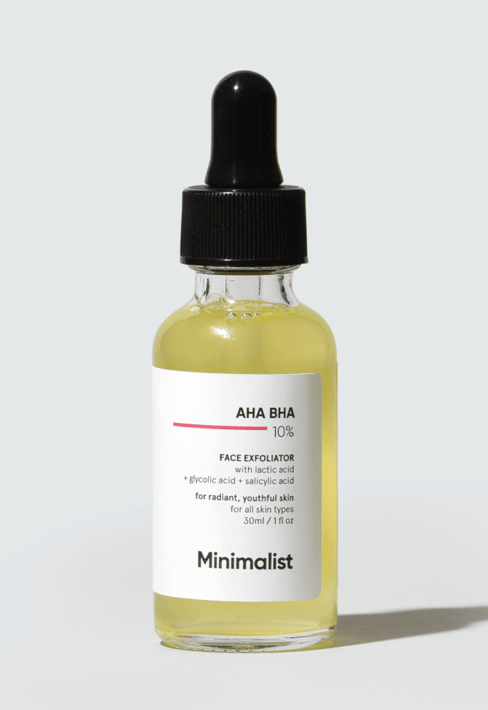 Minimalist Aha Bha 10% Face Exfoliator