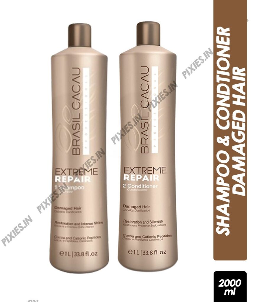 Cadiveu Professional Brasil Cacau Extreme Repair Shampoo & Conditioner Combo (2000ml)