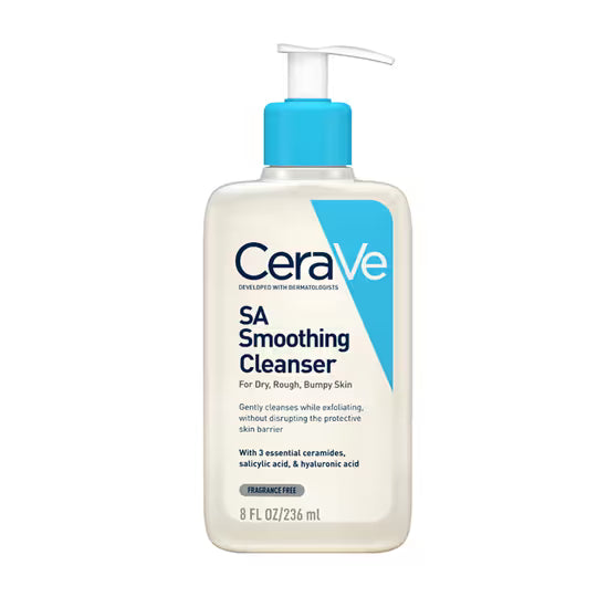 Cera Ve Sa Smoothing Cleanser For Dry Rough Bumpy Skin (236ml)