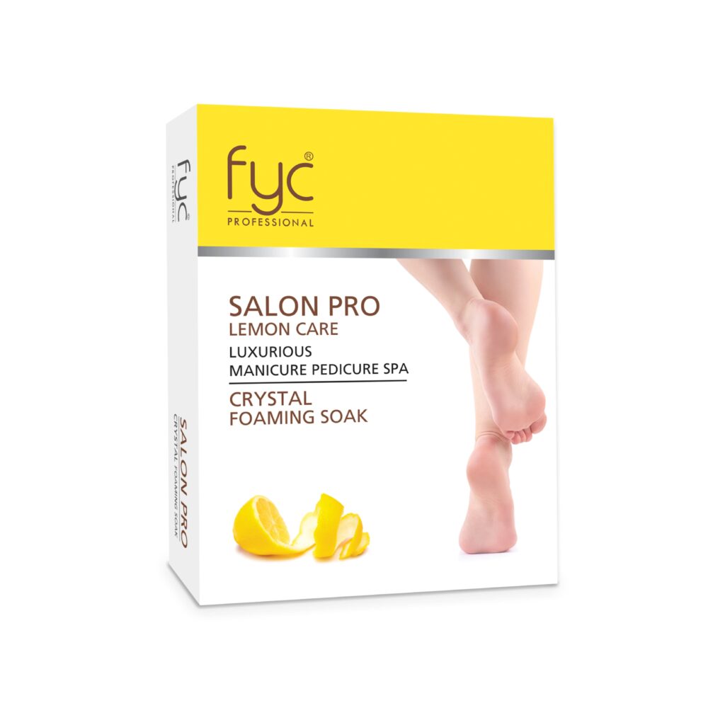 FYC Professional Salon Pro Lemon Care Luxurious Manicure Pedicure Spa Crystal Foaming Soak