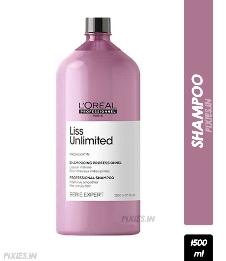 L'Oréal Professionnel L'Oreal Professionnel Liss Unlimited Shampoo for Frizzy & Unruly Hair With Pro-Keratin (1500ml) - 1.5l