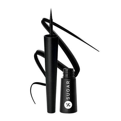 Sugar Cosmetics Gloss Boss 24HR Eyeliner - 01 Back In Black (Black)