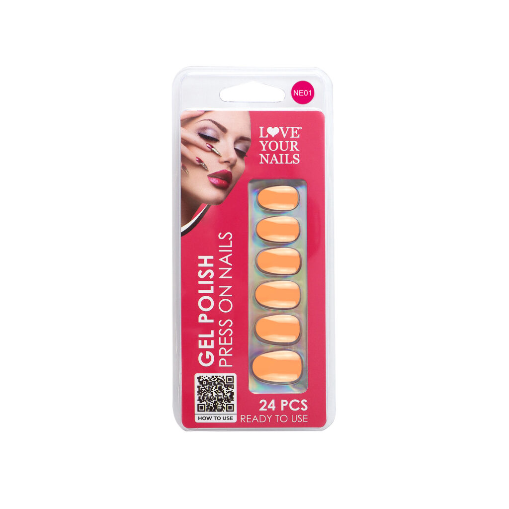LOVE YOUR NAILS Press on Nails – Neons Colors Oval